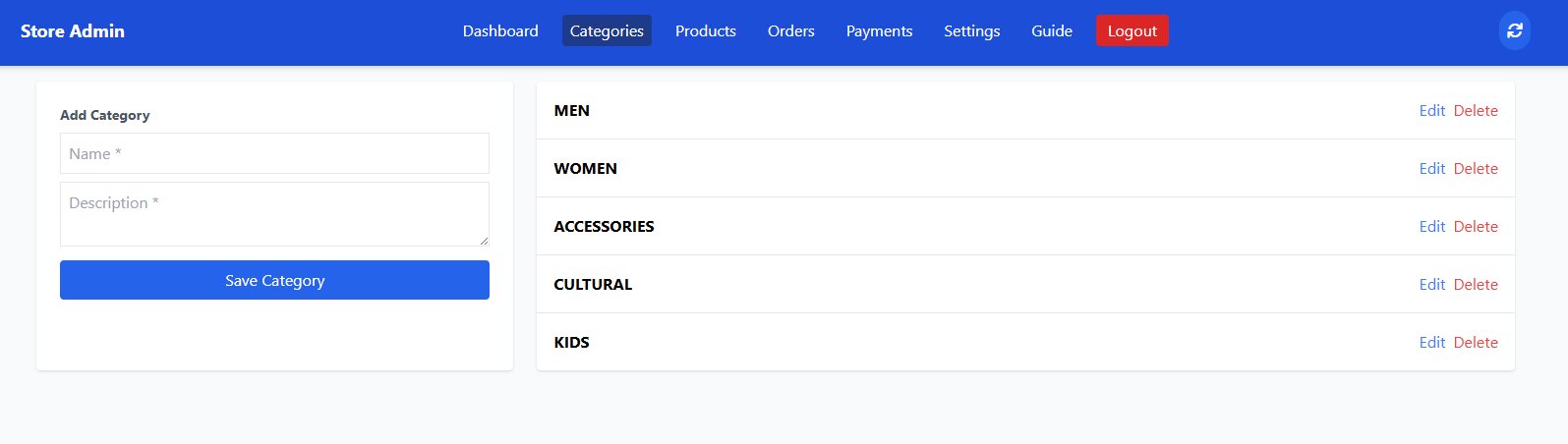 Categories